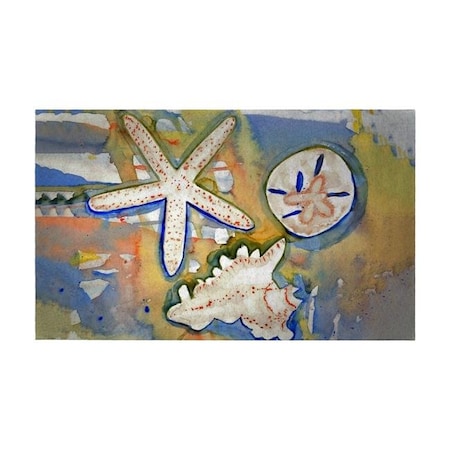 Betsy Drake Betsy Drake DM603G Beach Treasures Door Mat - 30 x 50 in. DM603G